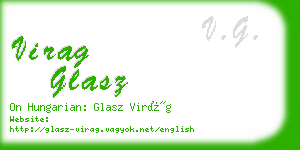 virag glasz business card